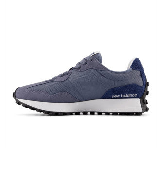 New Balance 327 leren sneakers – blauw/wit