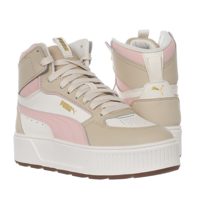 PUMA Karmen Rebelle Mid damessneakers – Pristine/Rose Dust/Granola