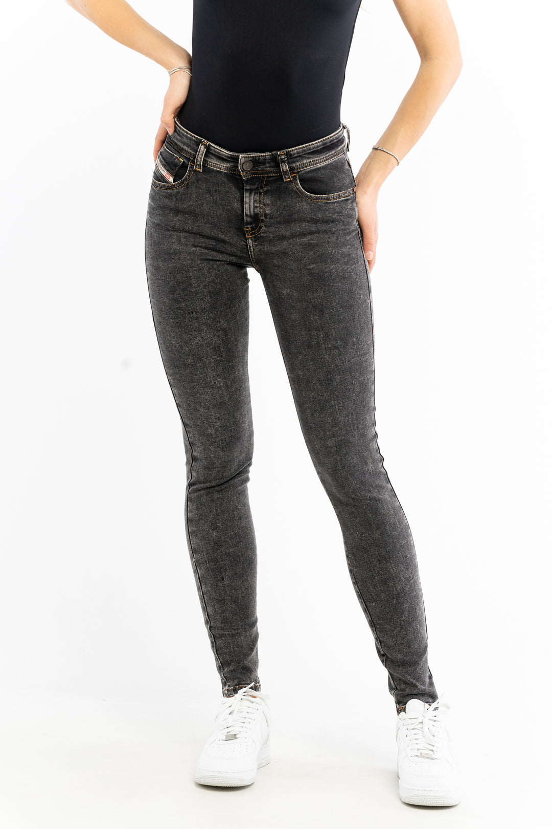 Diesel Slim Fit Jeans Zwart