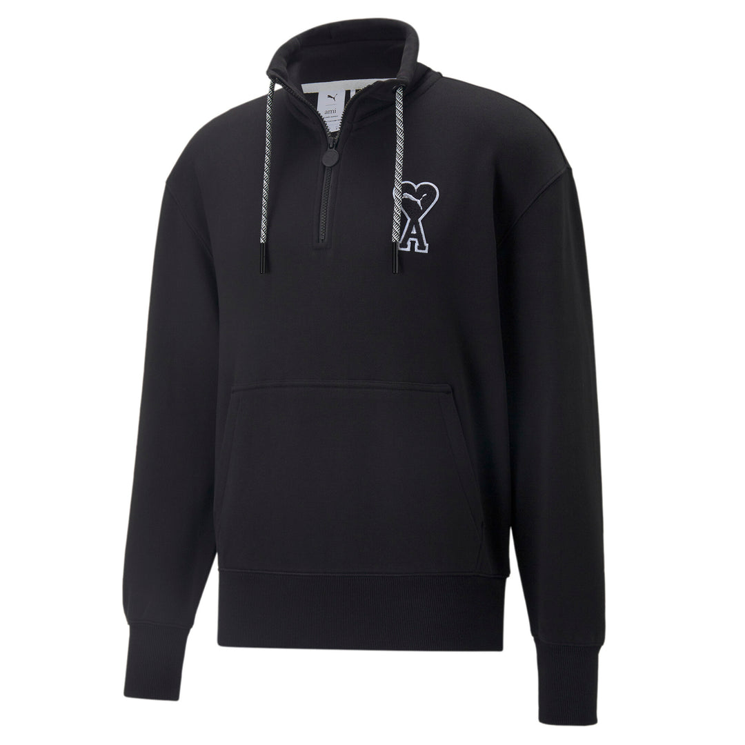 PUMA x AMI Half-Zip Sweatshirt – Zwart