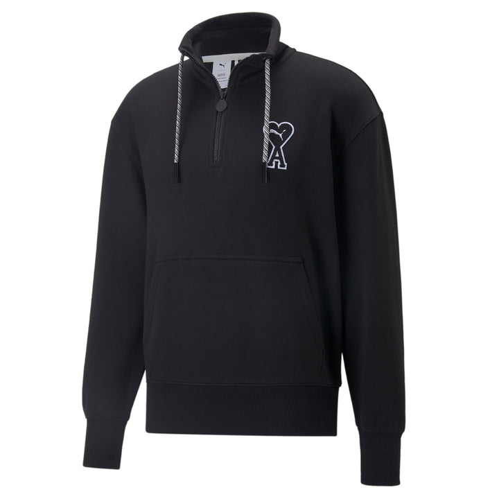 PUMA x AMI Half-Zip Sweatshirt – Zwart