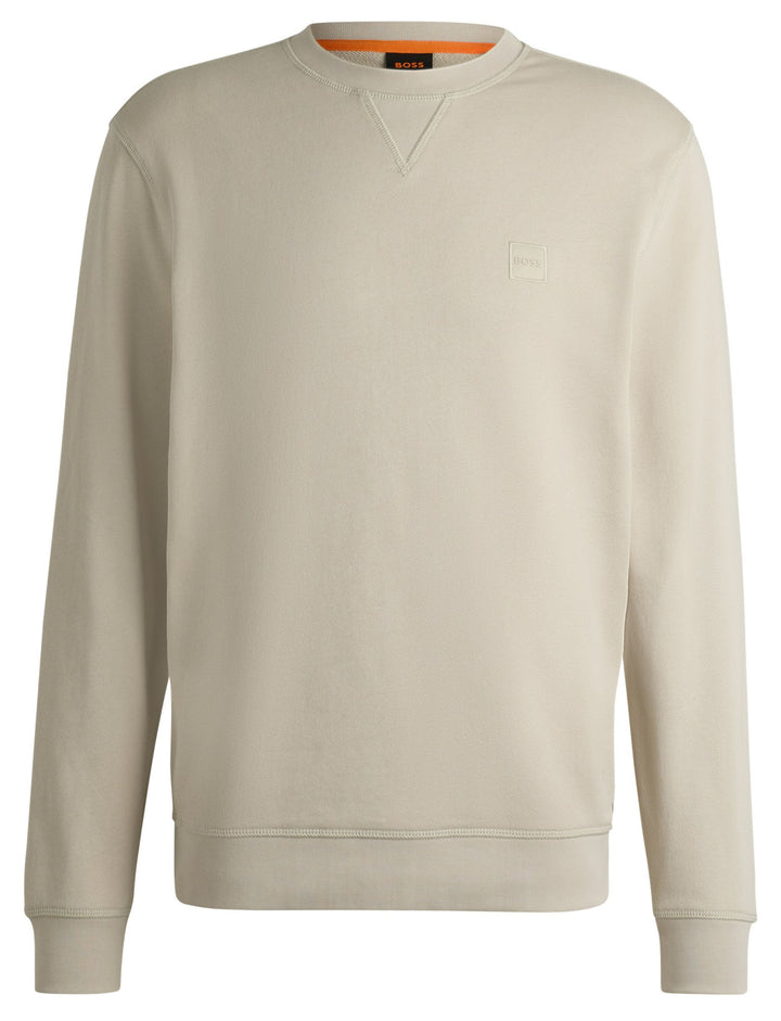 Hugo Boss Katoenen Pullover Wit – Sweatshirt