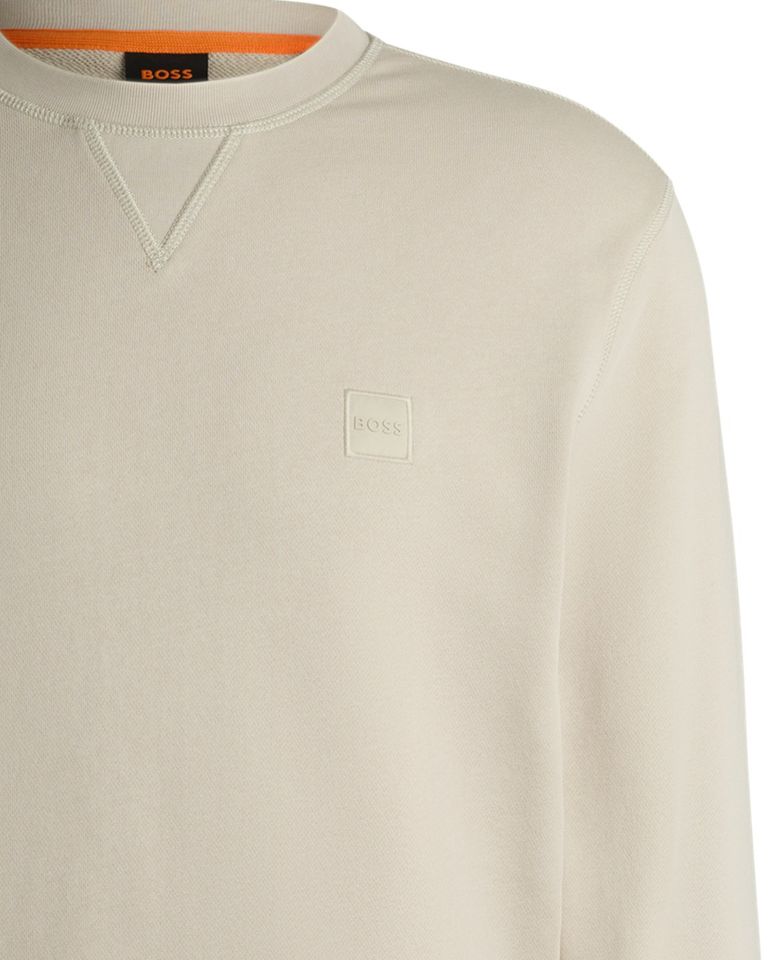 Hugo Boss Katoenen Pullover Wit – Sweatshirt