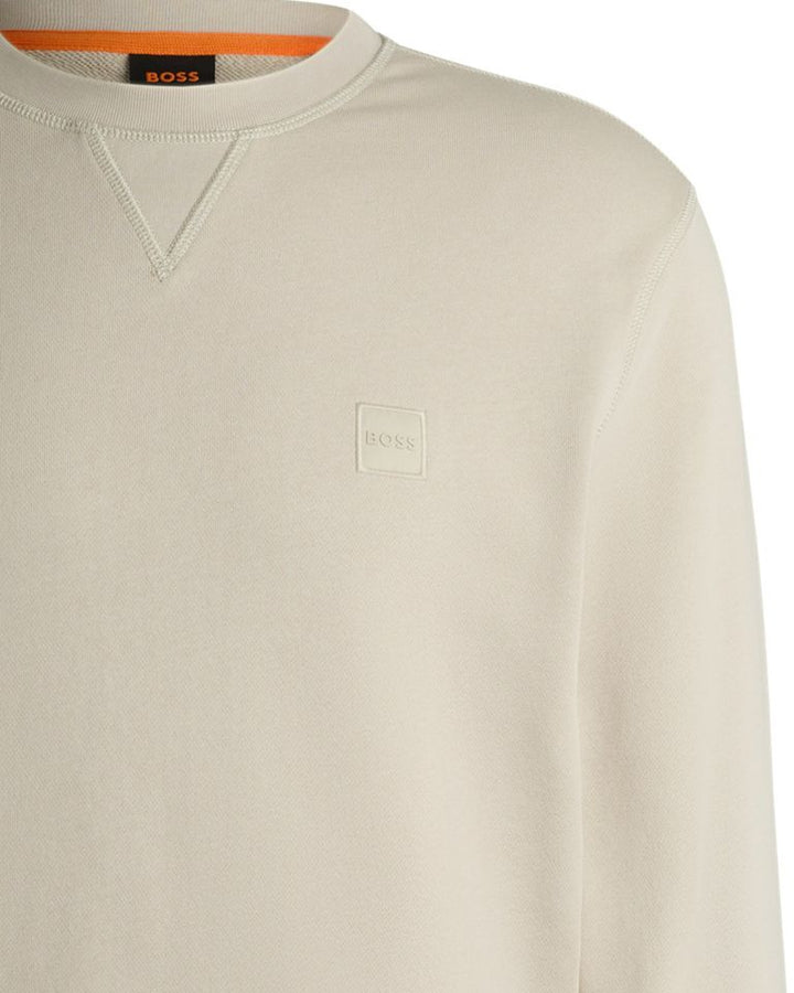 Hugo Boss Katoenen Pullover Wit – Sweatshirt