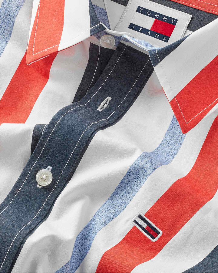 Tommy Hilfiger heren gestreept overhemd – Multicolor