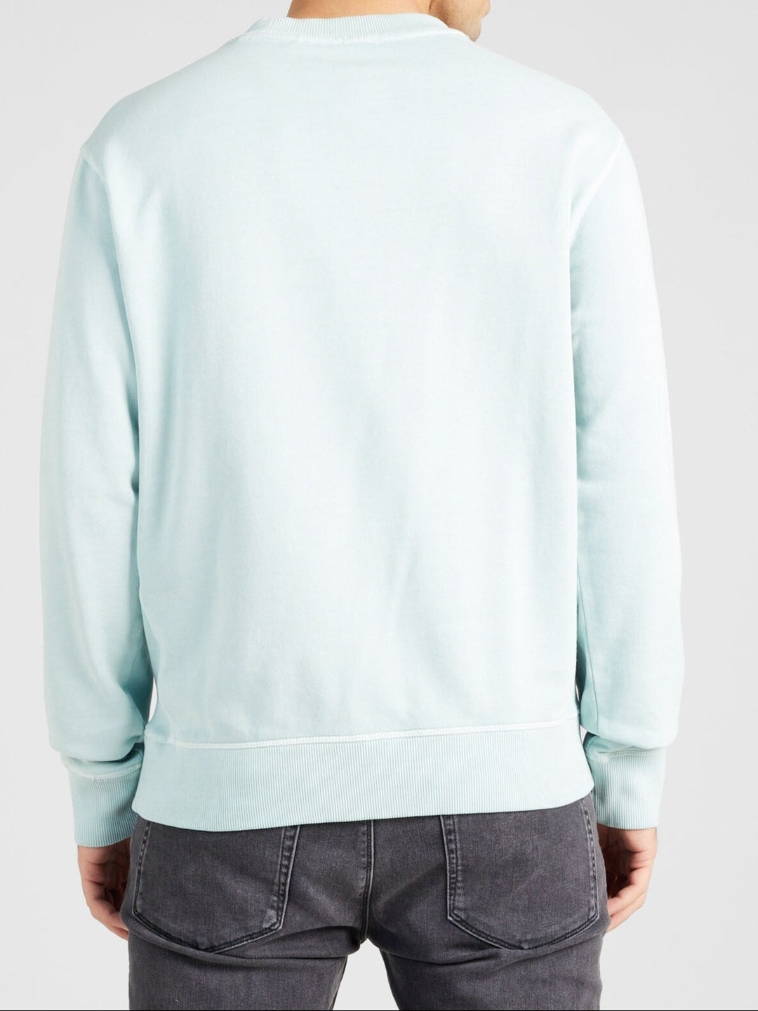 Hugo Boss geborsteld katoenen logo sweatshirt groen