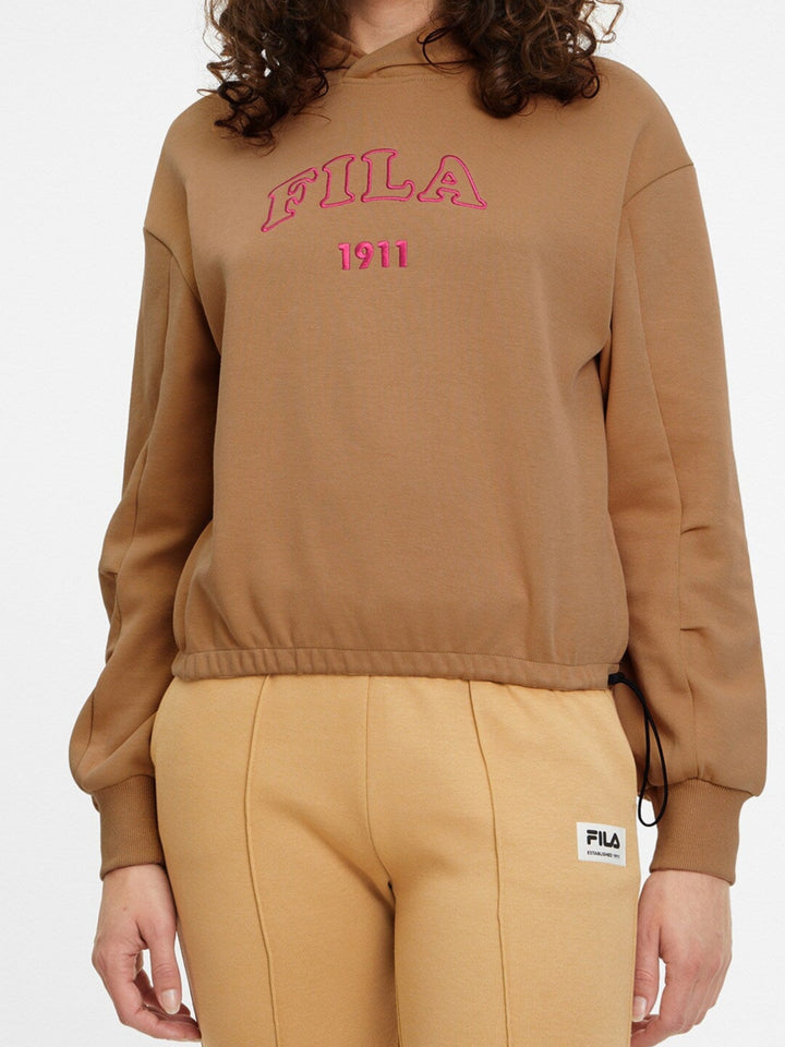 Fila Toyonaka Hoodie Lichtbruin/Rood