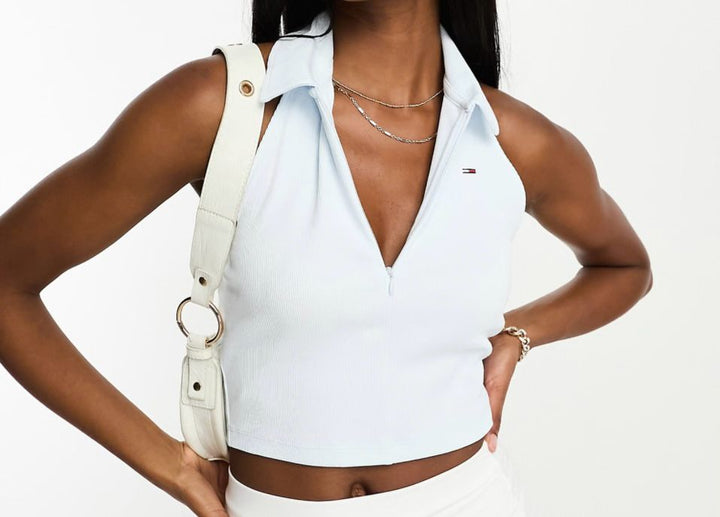 Tommy Jeans Poloshirt met Rits