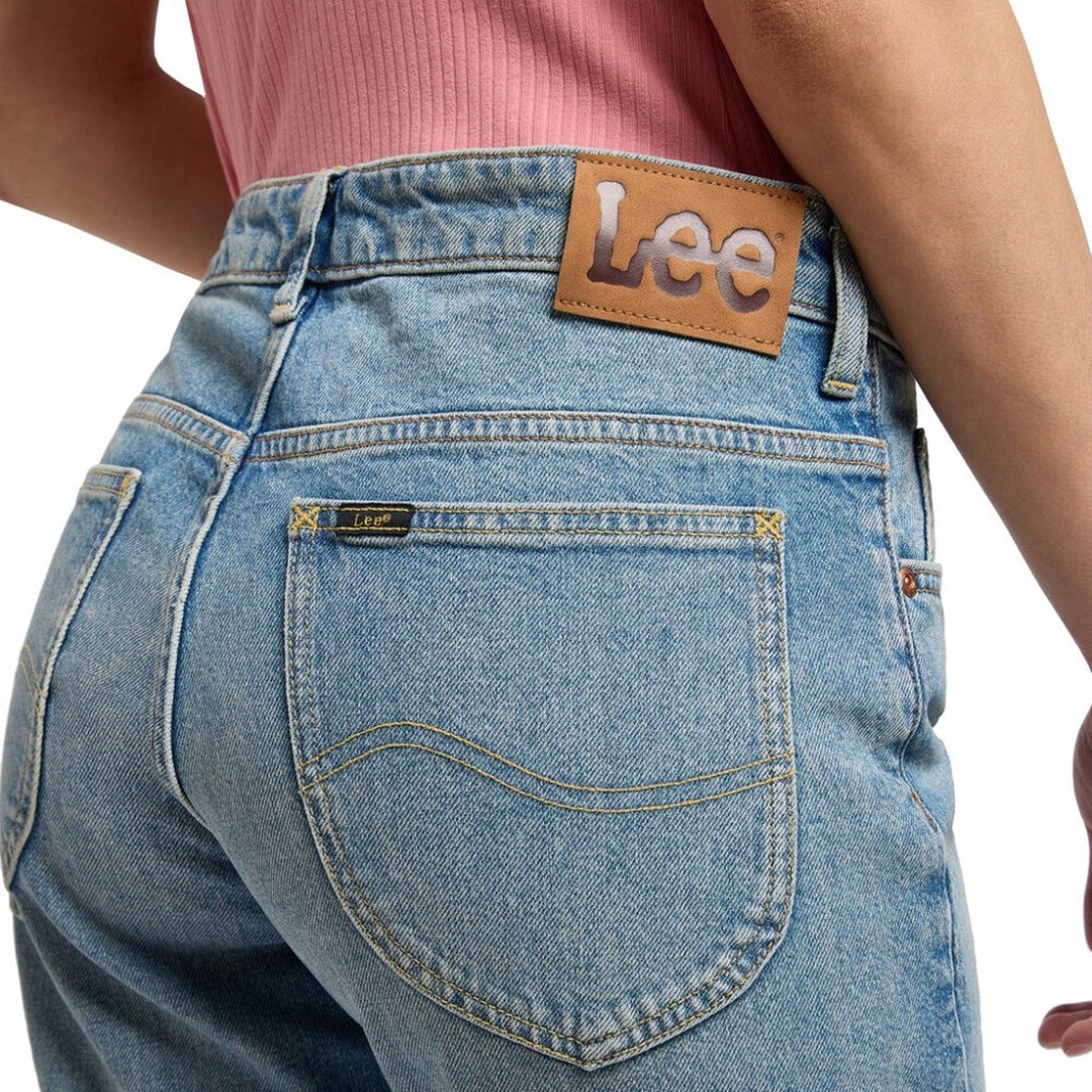 Lee Dames Rider Jeans Blauw