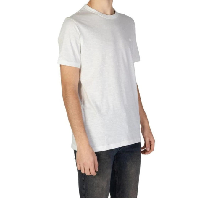 Hugo Boss T-shirt met korte mouwen en ronde hals, wit