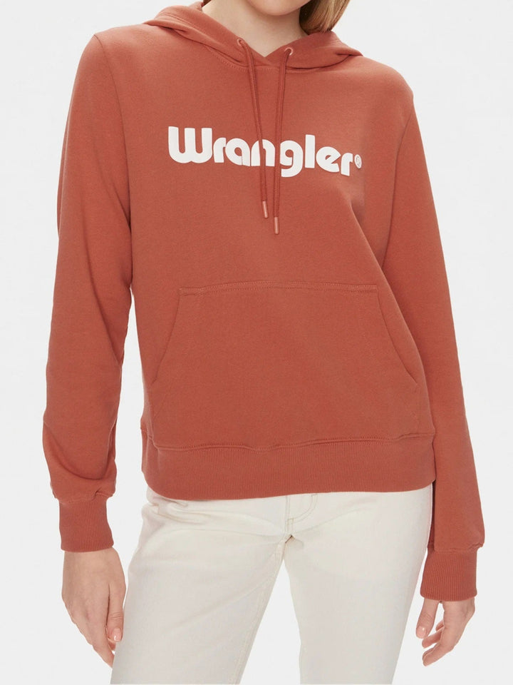 Wrangler Regular Hoodie Burnt Sienna