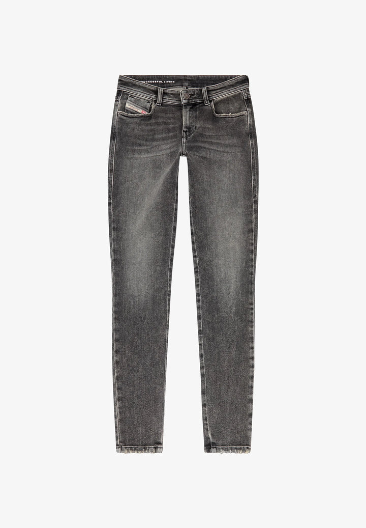Diesel Denim Broek Zwart