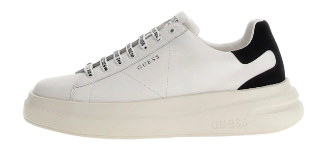 Guess Elba Heren Sneakers – Wit/Zwart