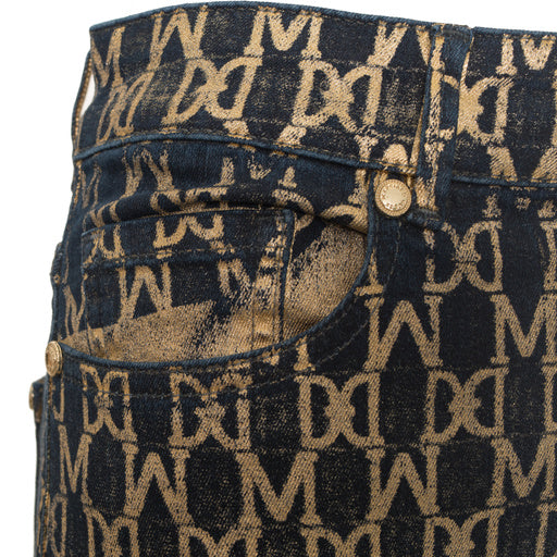 GUESS by Marciano Dames Gouden Monogram Lase Broek