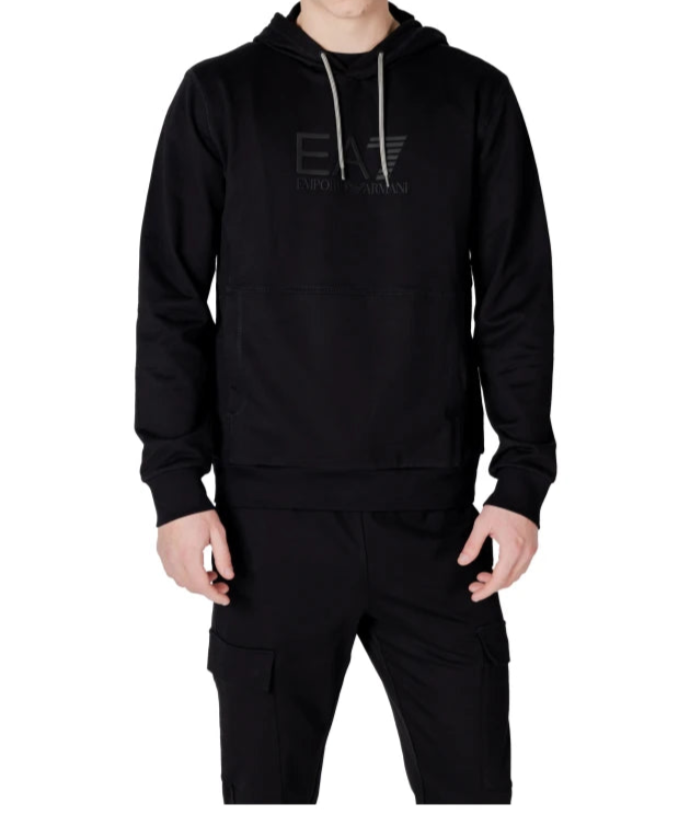 Emporio Armani EA7 Katoenen Capshirt Zwart – Hoodie