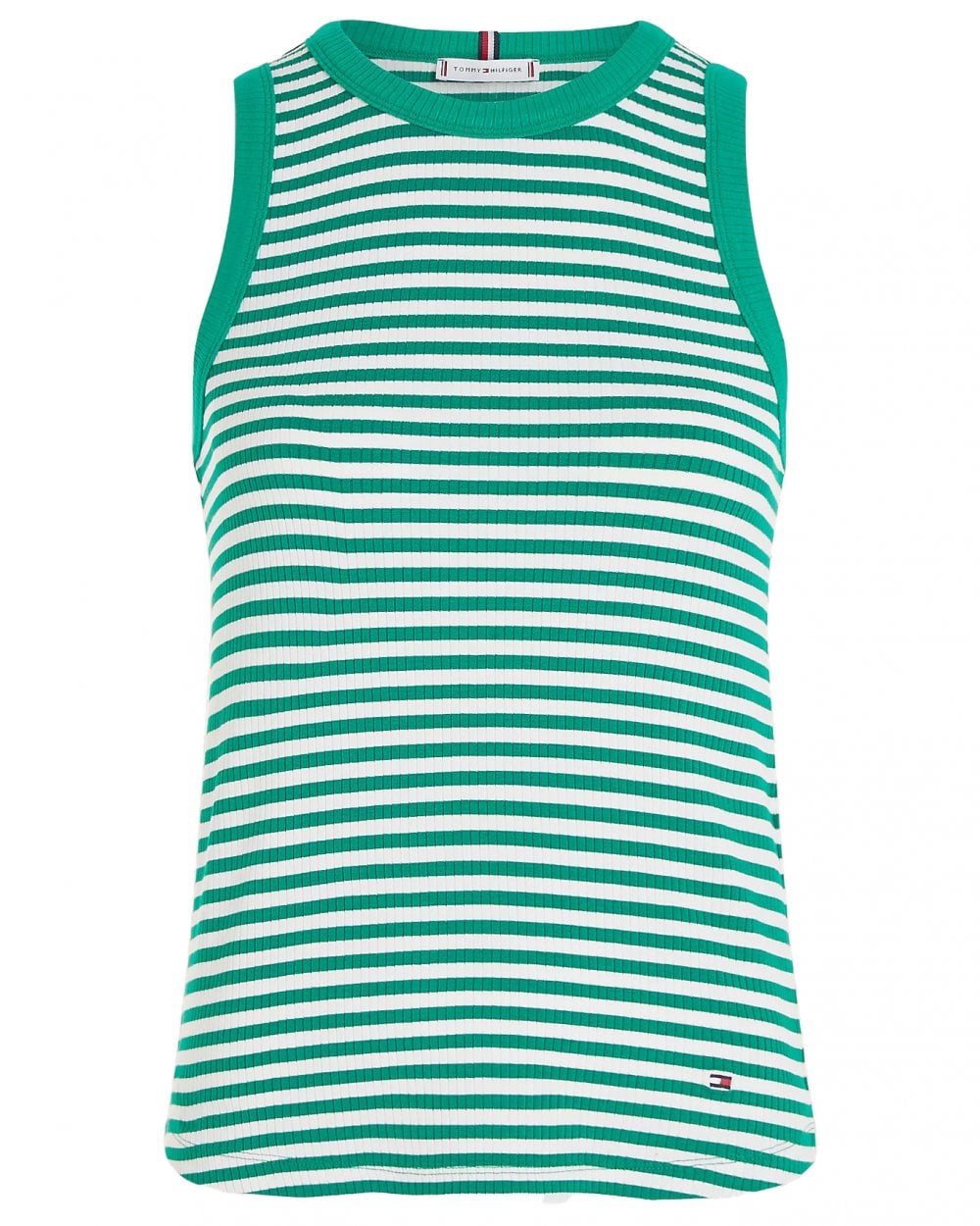 Tommy Hilfiger Stripe Rib Slim Tanktop voor Dames