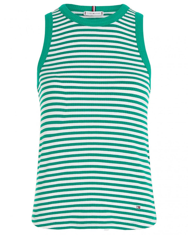 Tommy Hilfiger Stripe Rib Slim Tanktop voor Dames