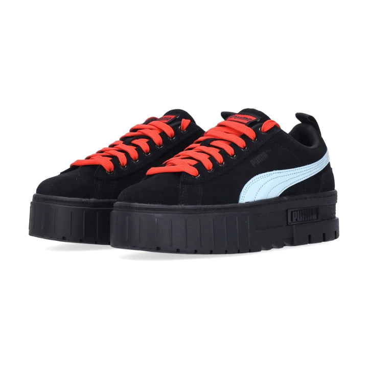 PUMA x Dua Lipa Mayze SD damessneakers – zwart leer