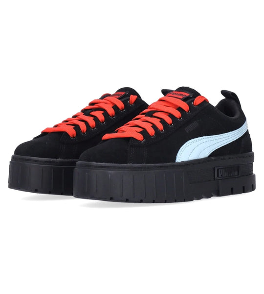 PUMA x Dua Lipa Mayze SD damessneakers – zwart leer