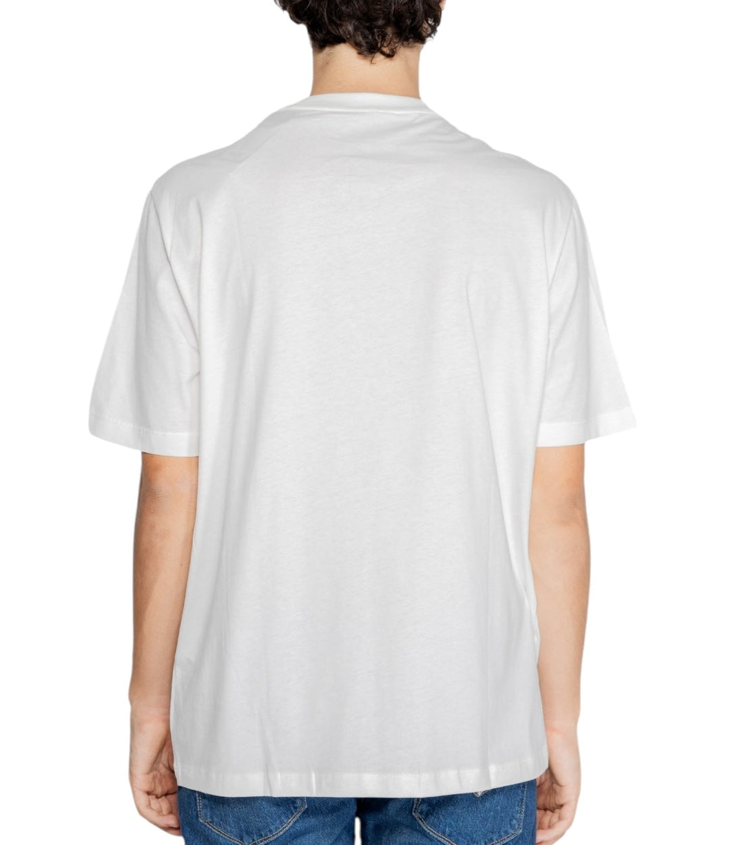 Armani Exchange bedrukt katoenen T-shirt wit
