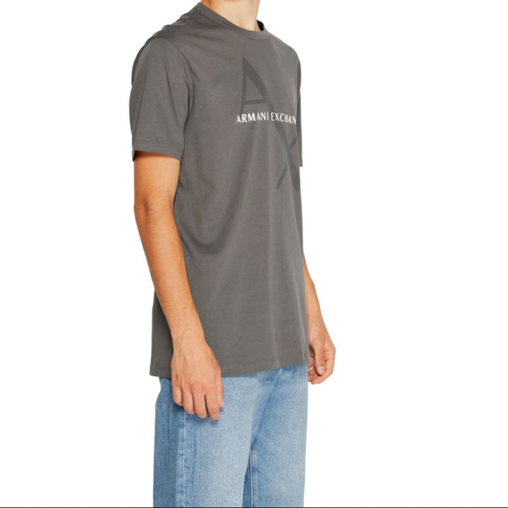 Armani Exchange grijs katoenen T-shirt