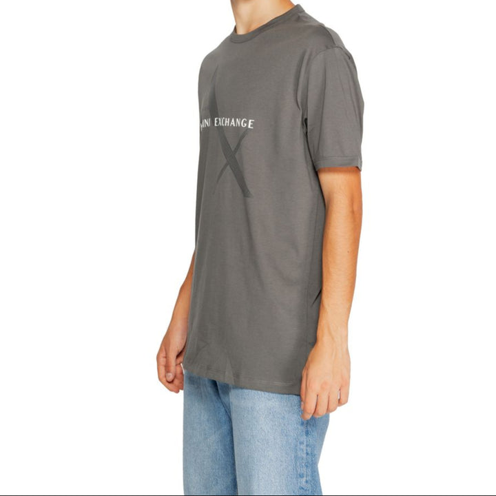 Armani Exchange grijs katoenen T-shirt