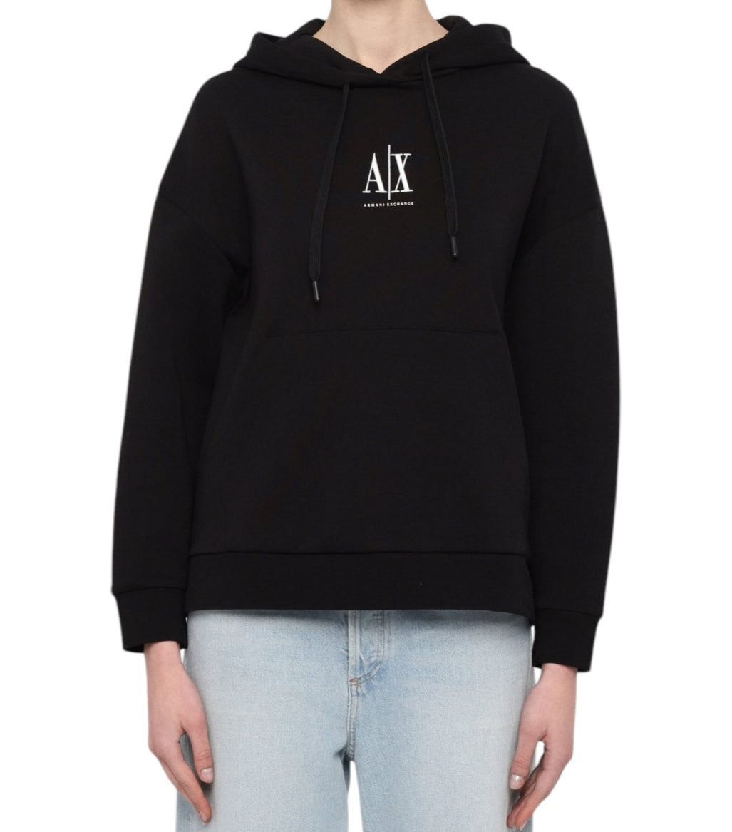 Armani Exchange Dames Capsule Sweatshirt Zwart – Hoodie