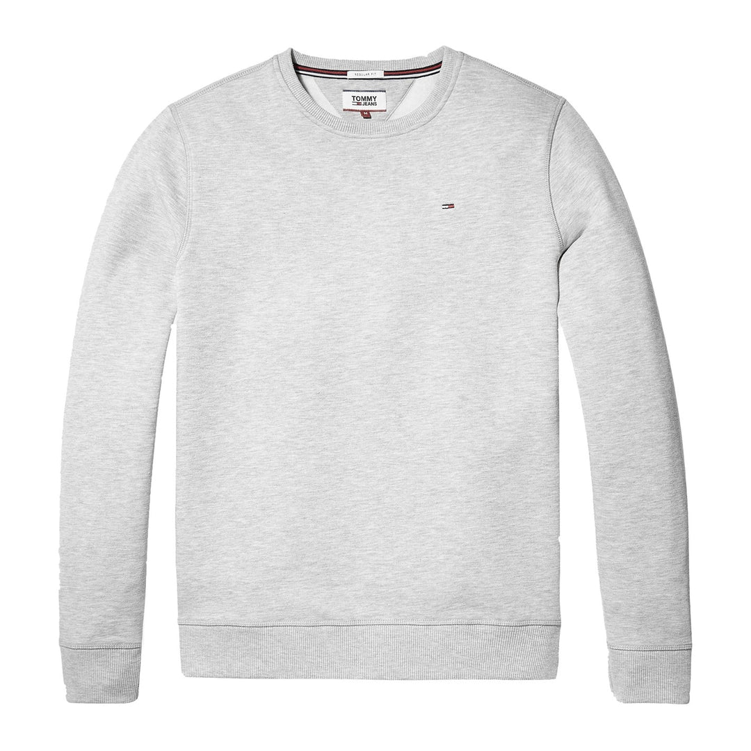 Tommy Jeans Crew Neck Logo Sweatshirt in Grijs