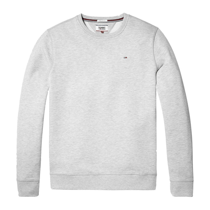 Tommy Jeans Crew Neck Logo Sweatshirt in Grijs