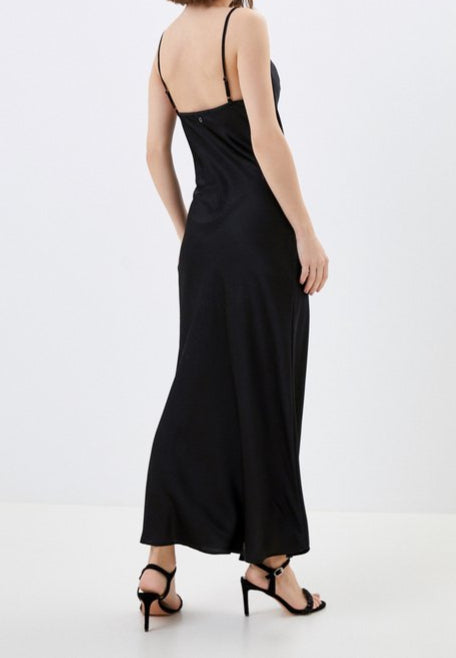 Guess Zijden Mix Lange Jurk