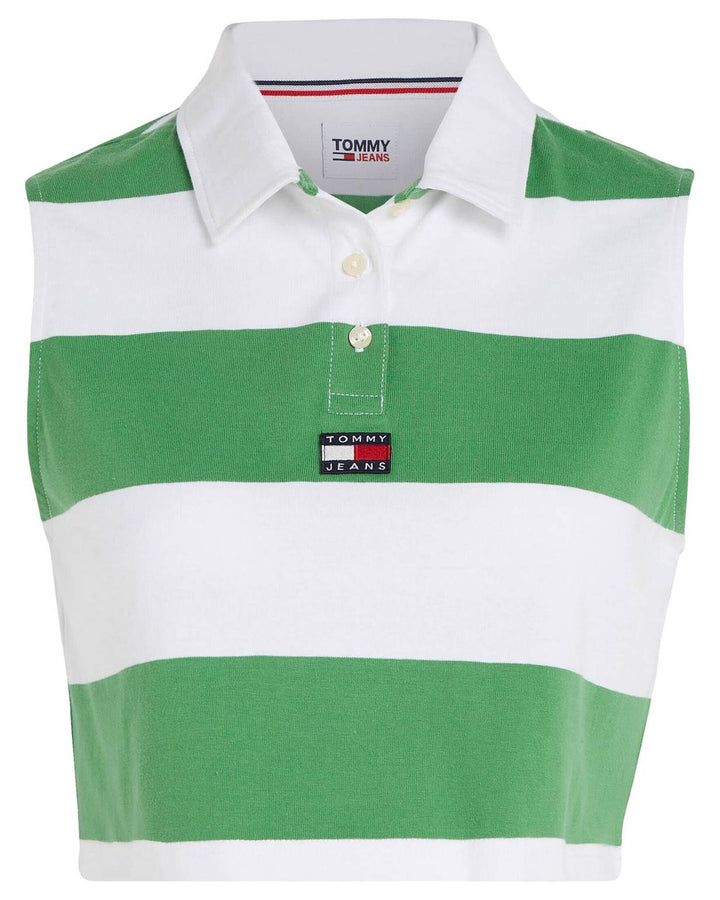 Tommy Jeans TJW Crop Badge Stripe SL Polo
