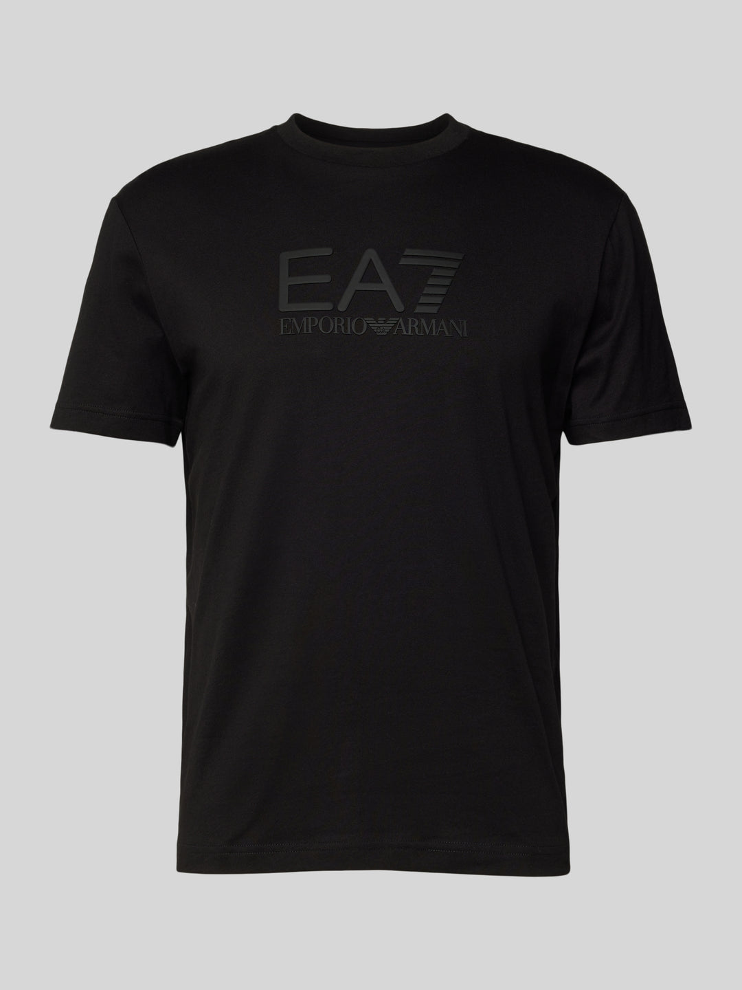 Emporio Armani EA7 Logo T-shirt met korte mouwen, zwart