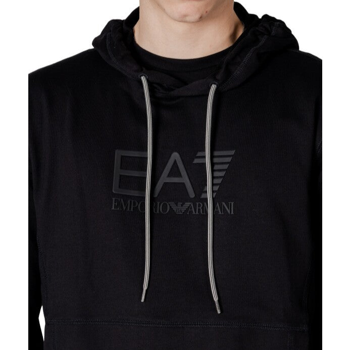 Emporio Armani EA7 Katoenen Capshirt Zwart – Hoodie