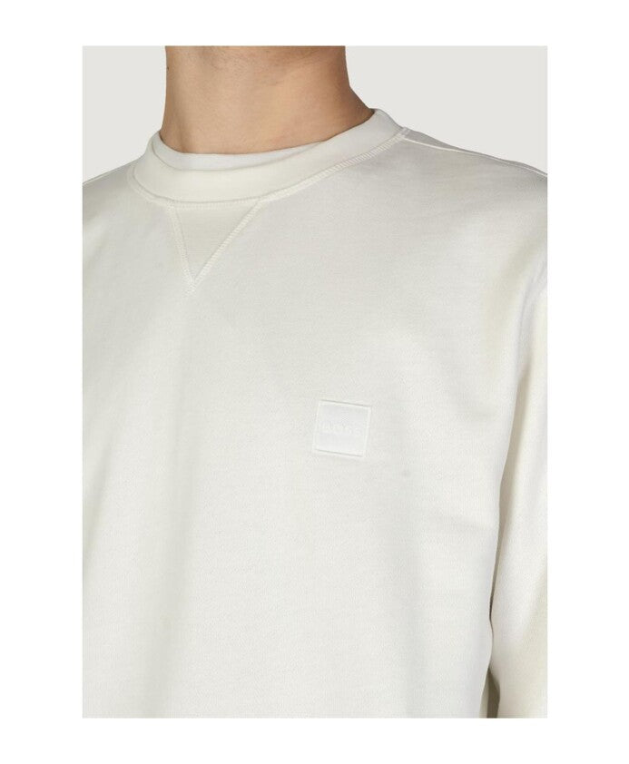 Hugo Boss Katoenen Pullover Wit – Sweatshirt