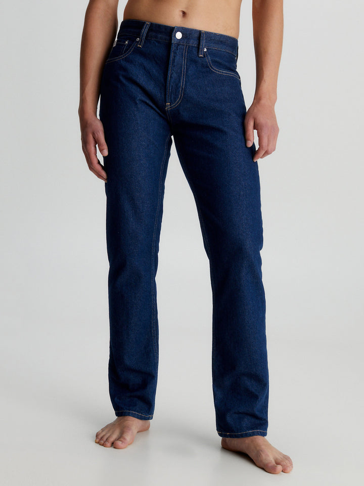 Calvin Klein Jeans Straight Mid Wash Jeans Blauw