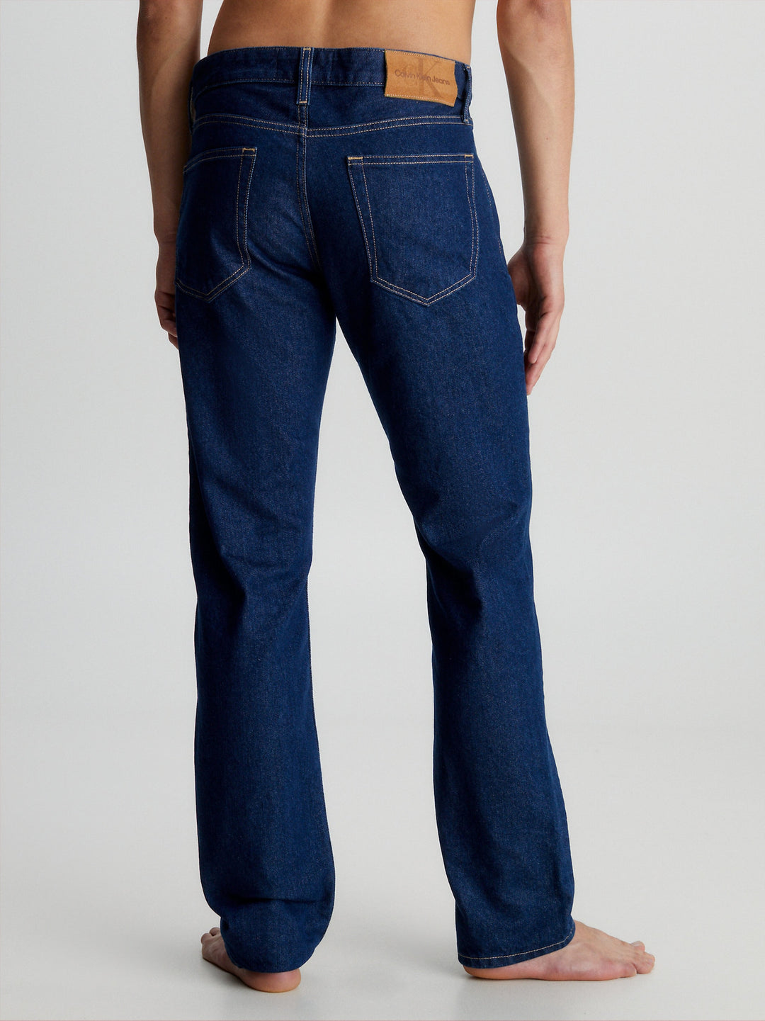 Calvin Klein Jeans Straight Mid Wash Jeans Blauw