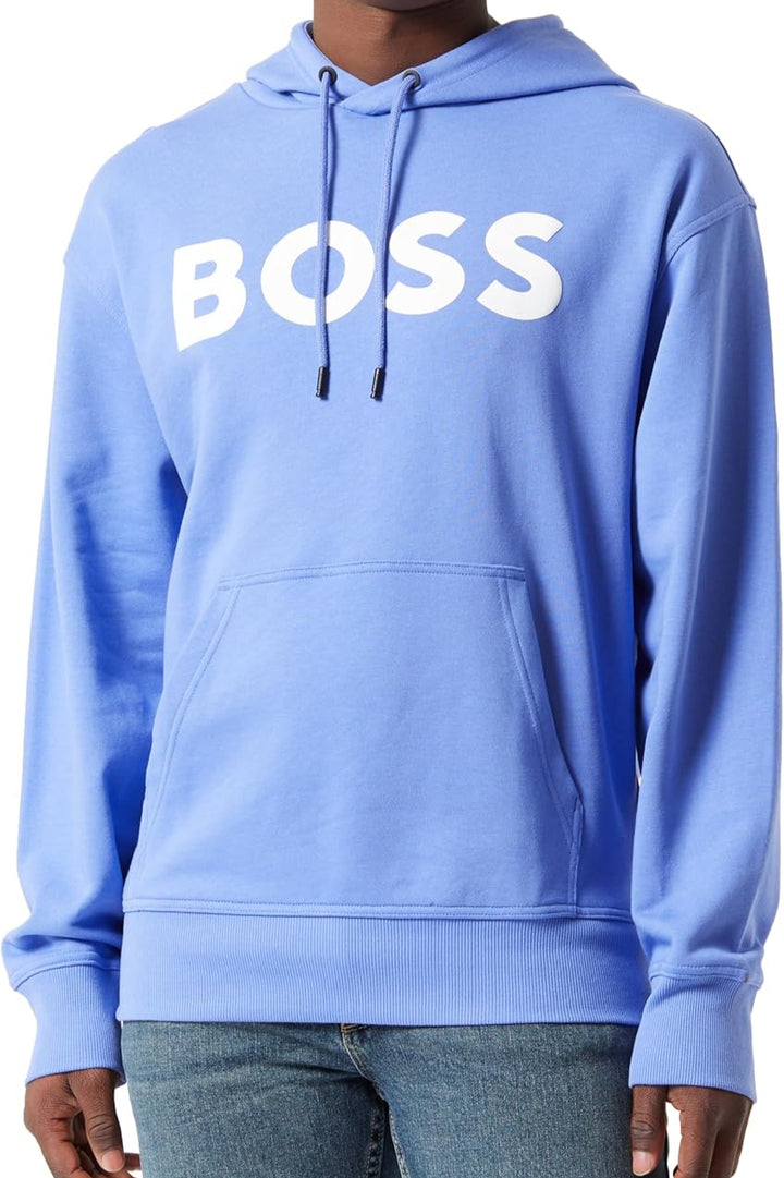 Boss We Basic Logo Hoodie Paars