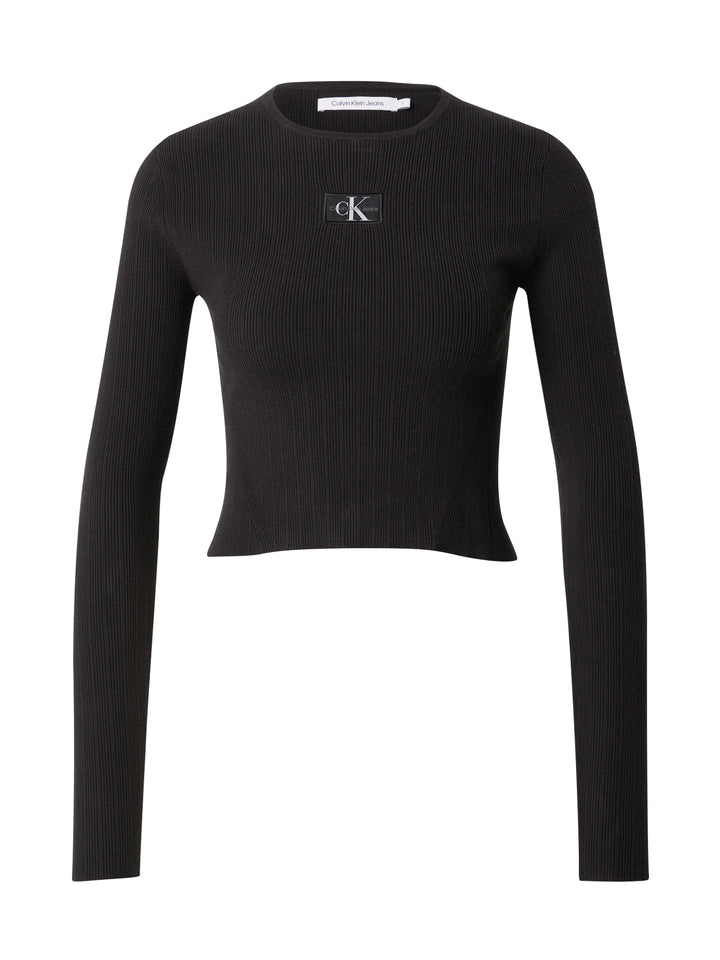 Calvin Klein Jeans Dames Geribbelde Easy Trui