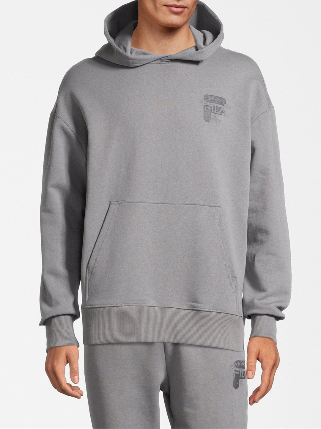 Fila Baar Hoodie Grijs/Donkergrijs