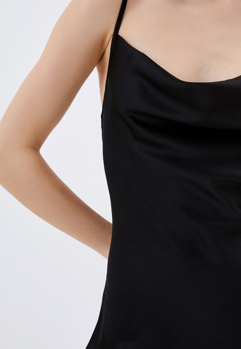 Guess Zijden Mix Lange Jurk