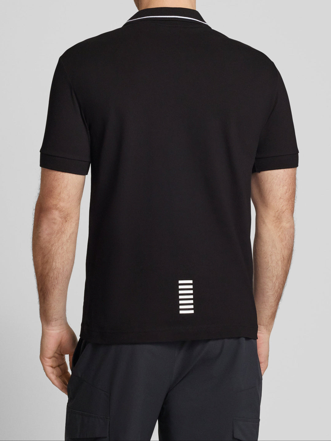 Emporio Armani EA7 Heren Polo met Korte Mouwen Zwart