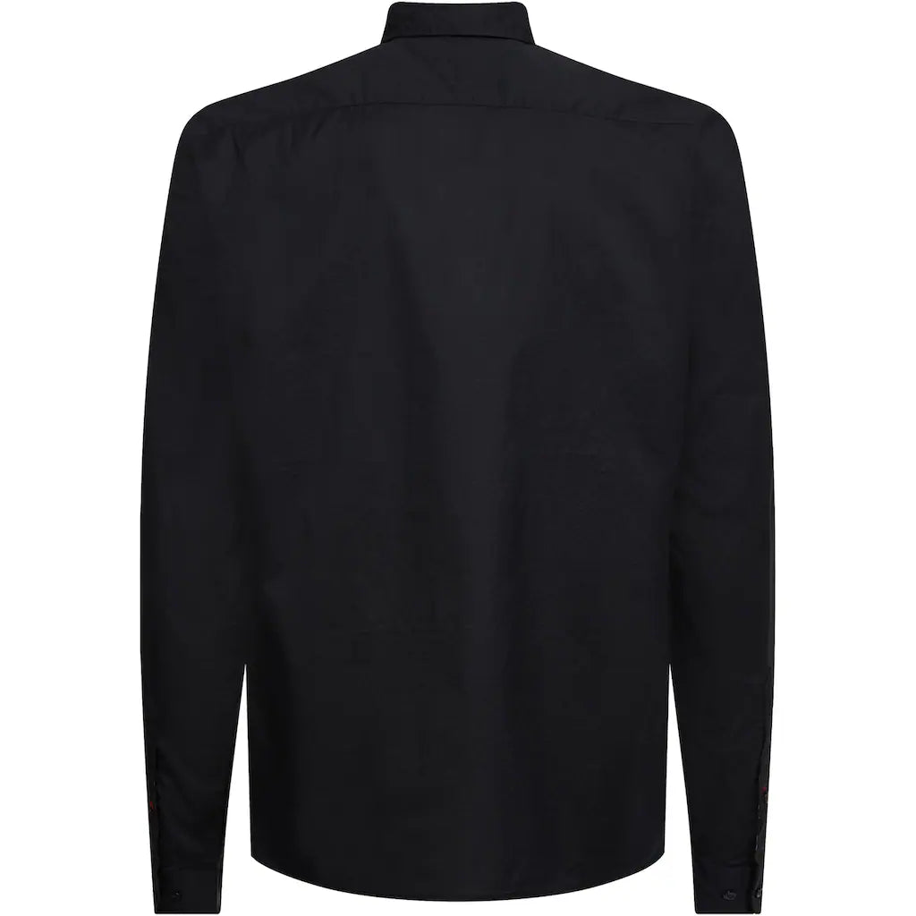 Tommy Hilfiger Heren Overhemden Core Flex Poplin Zwart