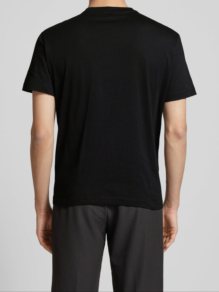 Emporio Armani EA7 Logo T-shirt met korte mouwen, zwart