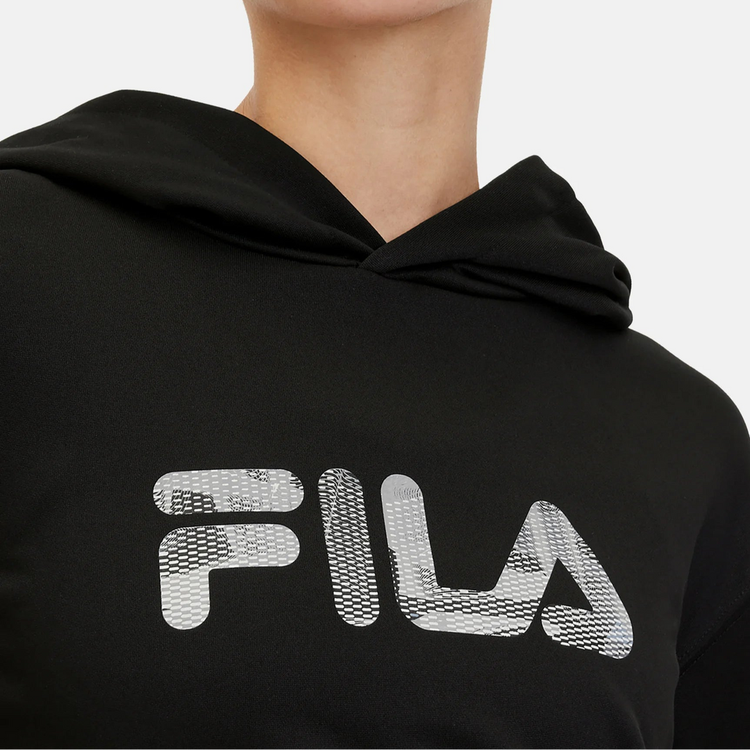 Fila Dames Luxe Polyester Hoodie Zwart – Hoodie