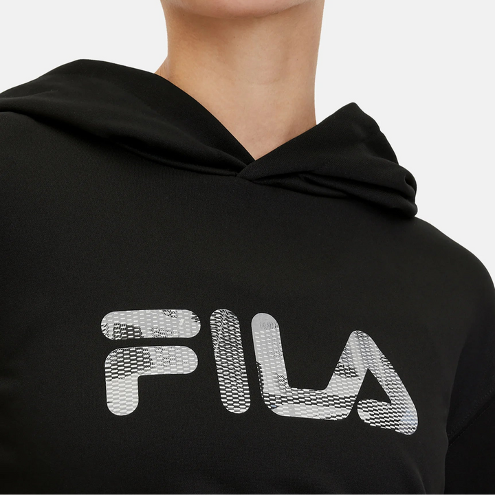 Fila Dames Luxe Polyester Hoodie Zwart – Hoodie