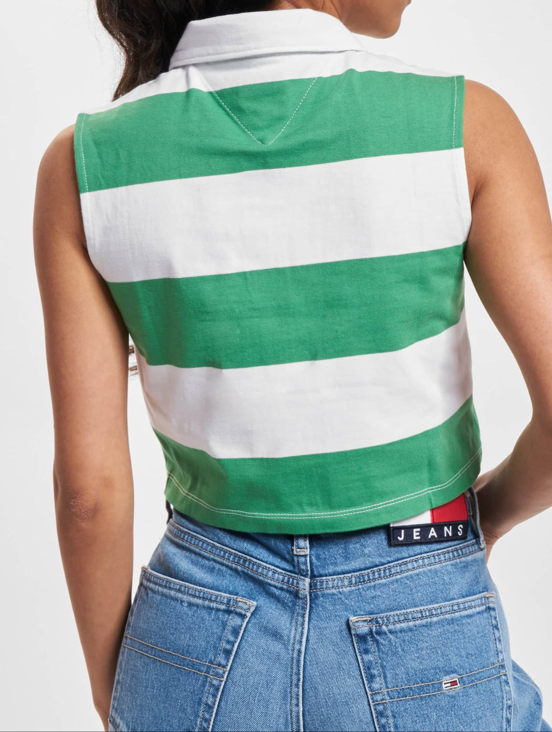 Tommy Jeans TJW Crop Badge Stripe SL Polo