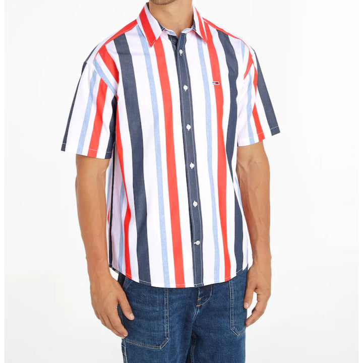 Tommy Hilfiger heren gestreept overhemd – Multicolor