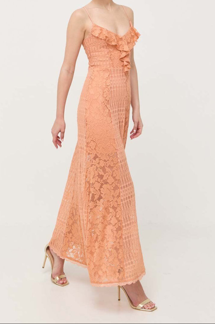 Guess dames kanten maxi-jurk