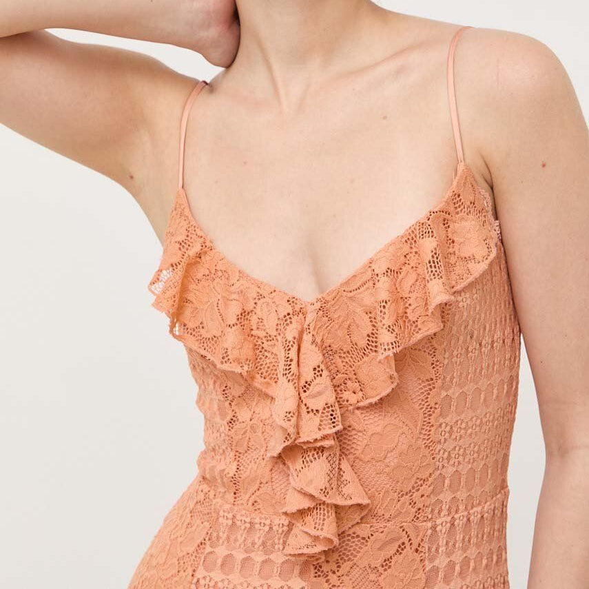 Guess dames kanten maxi-jurk