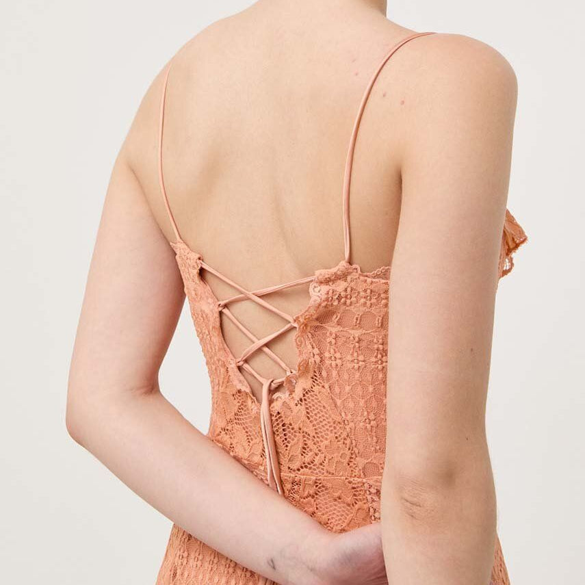 Guess dames kanten maxi-jurk